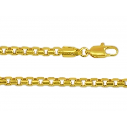 14Kt Yellow Gold Puff Box Chain 200